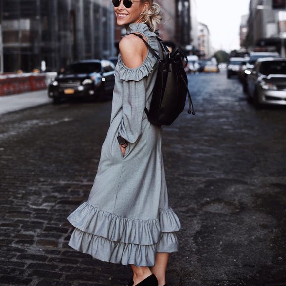 Paskal Dresses & Skirts - Paskal cutout woven midi dress XS S
